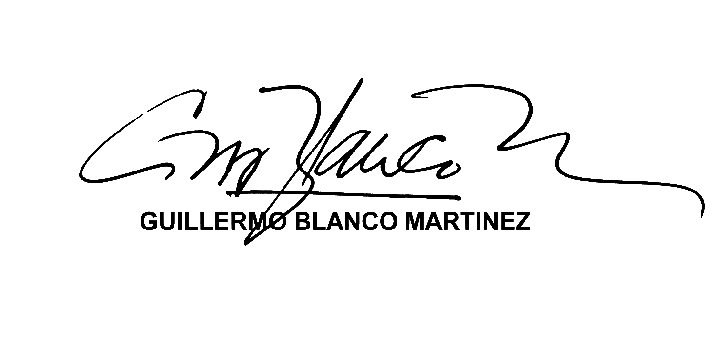 Firma de Guillermo Blanco